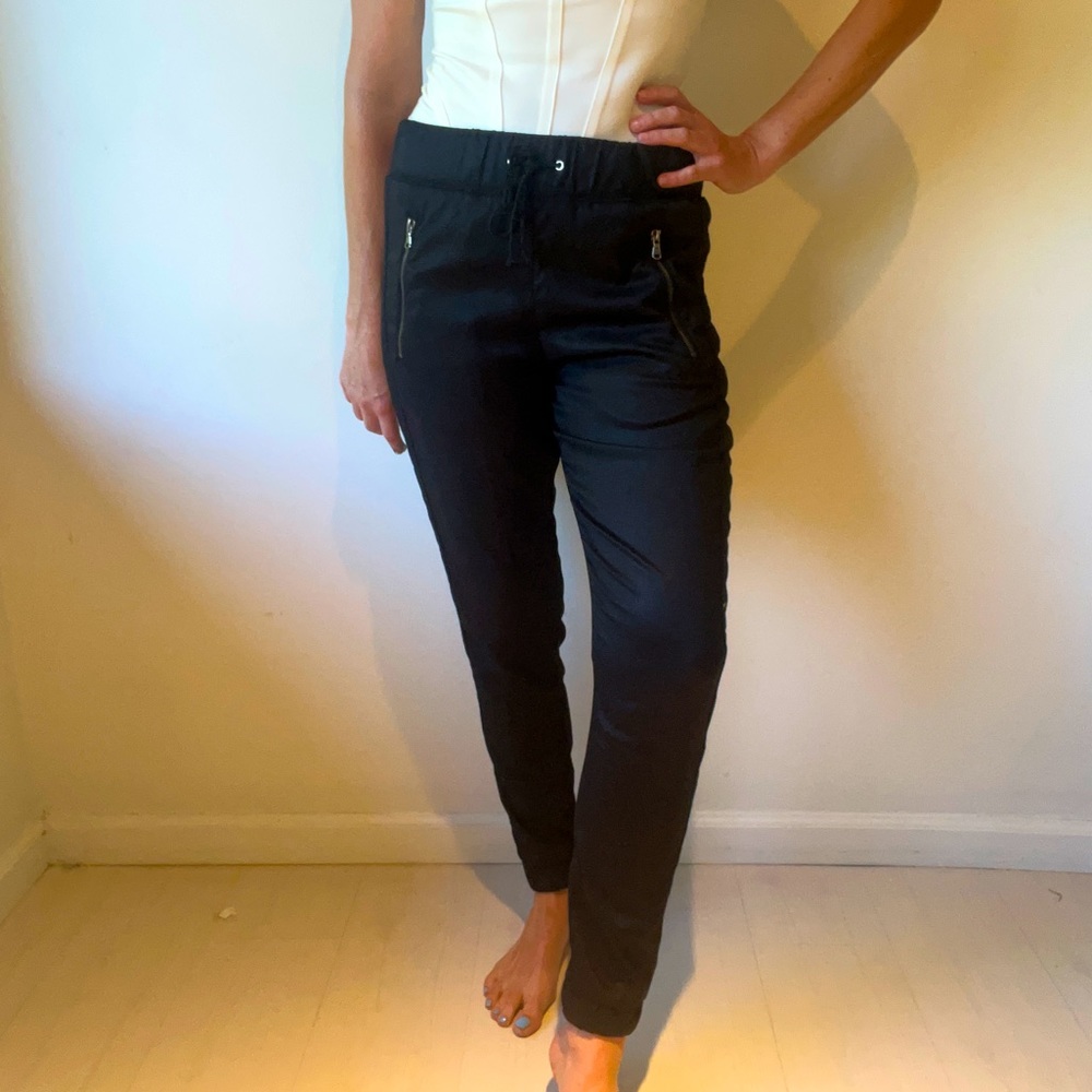 HUDSON Black Drawstring Joggers